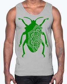 BeetleMandala 255#- mandala- Cotton Tank