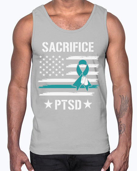 Best Support PTSD Awareness Survivor 27#- PTSD- Cotton Tank