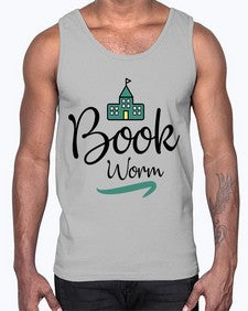 Book Worm 26#- librarian- Cotton Tank