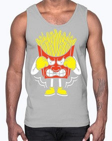 Boxing fries 24#- cartoon food- Cotton Tank