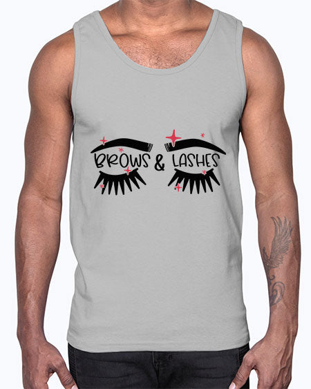 Brows Lashes Style 123#-makeup Cotton Tank