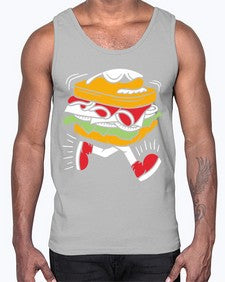 Burger 1#- cartoon food- Cotton Tank