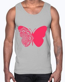ButterflyMandala 292#- mandala- Cotton Tank