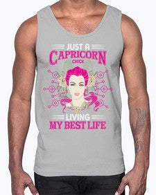 Capricorn chick 193#- capricorn- Cotton Tank