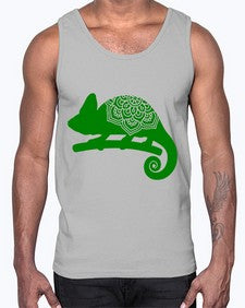 ChameleonMandala 326#- mandala- Cotton Tank