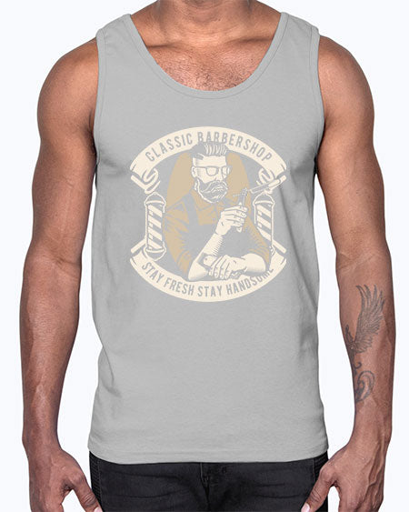 Classic Barber Shop658#- barber- Cotton Tank