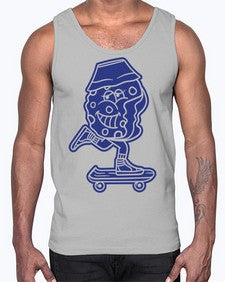 Cookies skating 75#- cartoon food- Cotton Tank