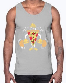 Criminal pizza 77#- cartoon food- Cotton Tank