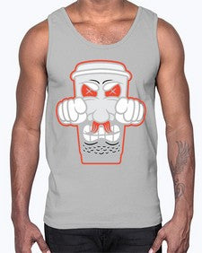 Cup power 78#- cartoon food- Cotton Tank