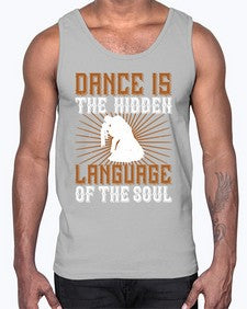 Dance is the hidden language of the soul 10#- dance2- Cotton Tank
