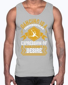 Dancing is a perpendicular expression of a horizontal desire 15#- dance2- Cotton Tank