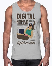 Digital Nomad Digital Creation 22#- internet- Cotton Tank