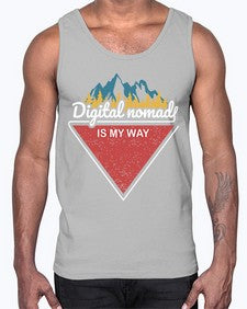 Digital Nomad is My Way 20#- internet- Cotton Tank