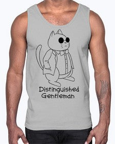Distinguished Gentleman- cats- Cotton Tank