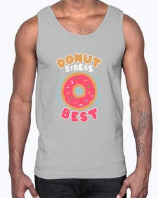 Donut stress 3#- cartoon food- Cotton Tank