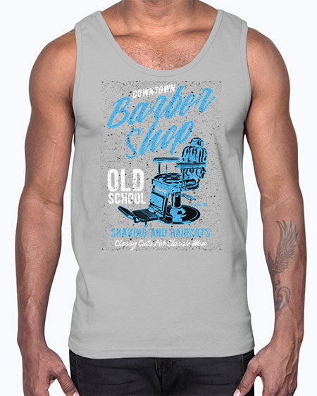 Downtown Barbershop730#- barber- Cotton Tank