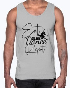 Eat sleep dance repeat 122#- ballet- Cotton Tank