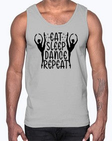 Eat sleep dance repeat 123#- ballet- Cotton Tank