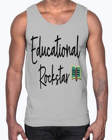 Educational Rockstar 46#- teacher- Cotton Tank