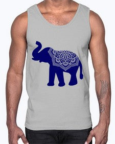ElephantMandala 414#- mandala- Cotton Tank