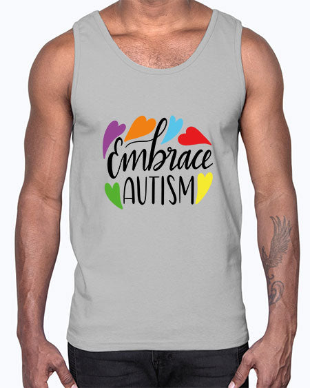 Embrace autism 485#- autism- Cotton Tank