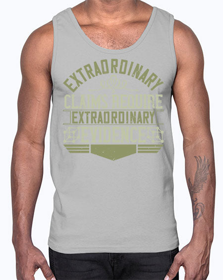 Extraordinary claims require extraordinary evidence 293#- general science- Cotton Tank