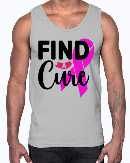 Find a Cure 26#- breast cancer- Cotton Tank