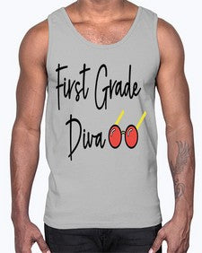 First Grade Diva 124#- first grade- Cotton Tank