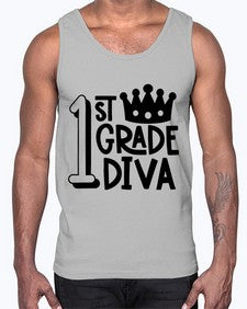 First Grade Diva 127#- first grade- Cotton Tank