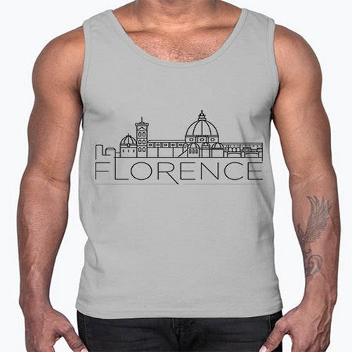 Florence Minimal Skyline 723#- cities- Cotton Tank