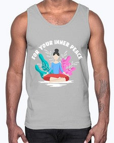 For Your Inner Peace 222#- yoga- Cotton Tank