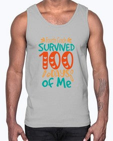 Fourth Grade survived one hundred days of me 203#- one hundred days- Cotton Tank
