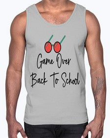 Game Over Back To School one hundred 218#- general school- Cotton Tank
