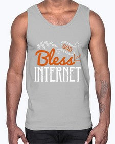 God bless internet 77#- internet- Cotton Tank