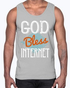 God bless internet 78#- internet- Cotton Tank