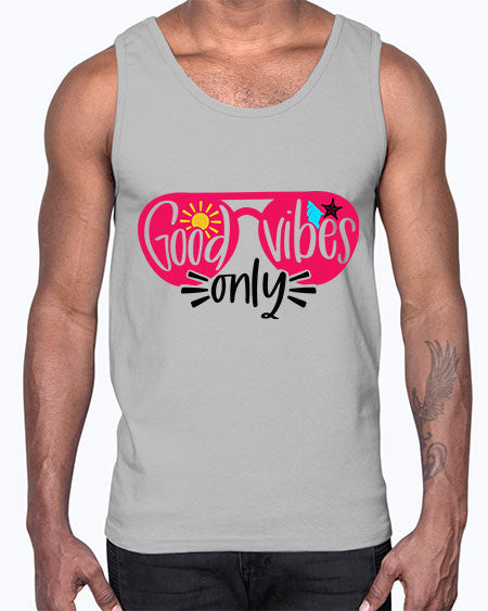 Good Vibes Only Style 42#- summer- Cotton Tank