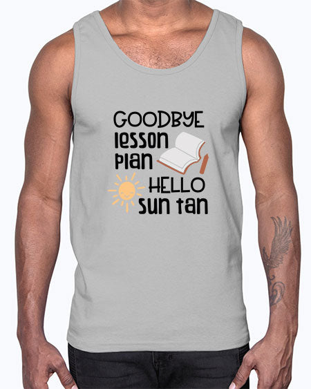 Goodbye lesson plan hello summer tan 101#- summer- Cotton Tank