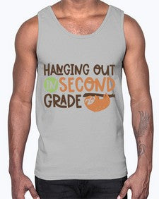 Hanging Out in Second 235#- second grade- Cotton Tank