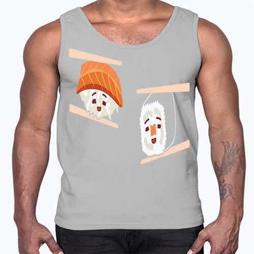 Happy Sushi Anime Kawaii Set Anime 232#- anime- Cotton Tank