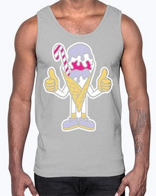 Have an ice day 138#- cartoon food- Cotton Tank