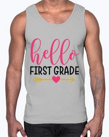 Hello First Grade 282#- first grade- Cotton Tank