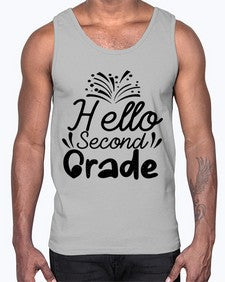 Hello Second Grade 322#- second grade- Cotton Tank