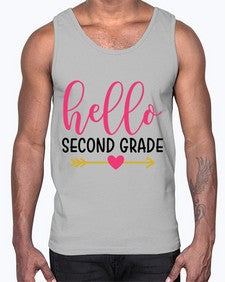 Hello Second Grade 332#- second grade- Cotton Tank
