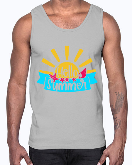 Hello Summer Style 38#- summer- Cotton Tank