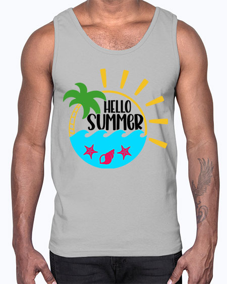 Hello Summer Style 40#- summer- Cotton Tank