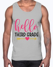 Hello Third Grade 350#- third grade- Cotton Tank