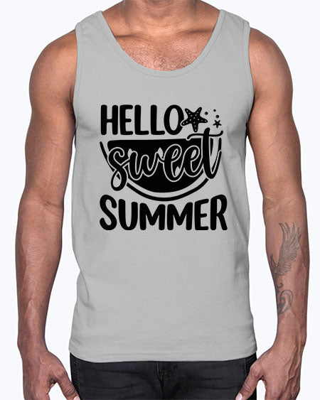 Hello sweet summer 01#- summer- Cotton Tank