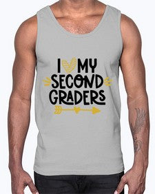 I Love My Second 367#- second grade- Cotton Tank