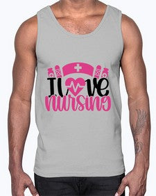 I Love Nursing Style Style 897#- nurse- Cotton Tank