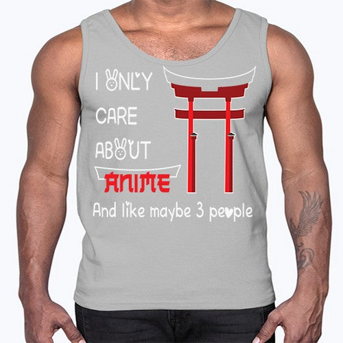 I Only Care About Anime Anime 240#- anime- Cotton Tank